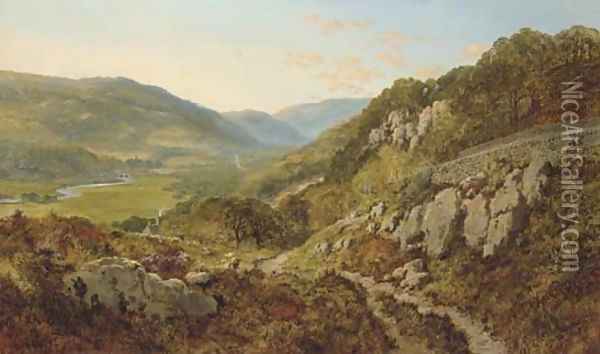 A View of Darley, Derbyshire Oil Painting - Edward H. Niemann