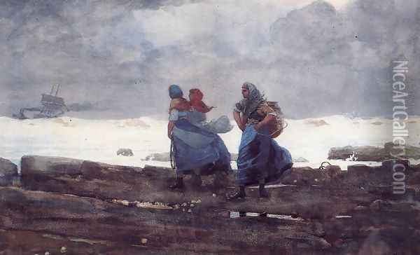 Fisherwives Oil Painting - Winslow Homer
