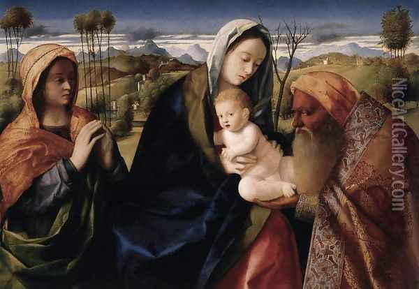 Santa Conversazione 1505-10 Oil Painting - Giovanni Bellini