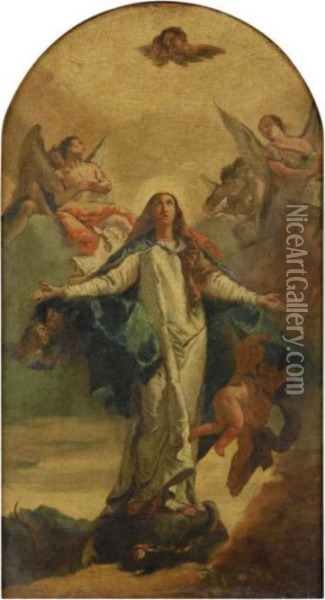 L'immaculee Conception Oil Painting - Giovanni Battista Tiepolo