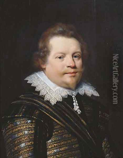 Portrait of a gentleman Oil Painting - Jan Anthonisz. van Ravestyn