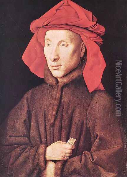 Portrait Of Giovanni Arnolfini Oil Painting - Jan Van Eyck