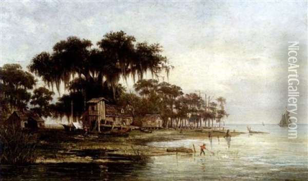 Lake Pontchartrain Oil Painting - William Henry Buck
