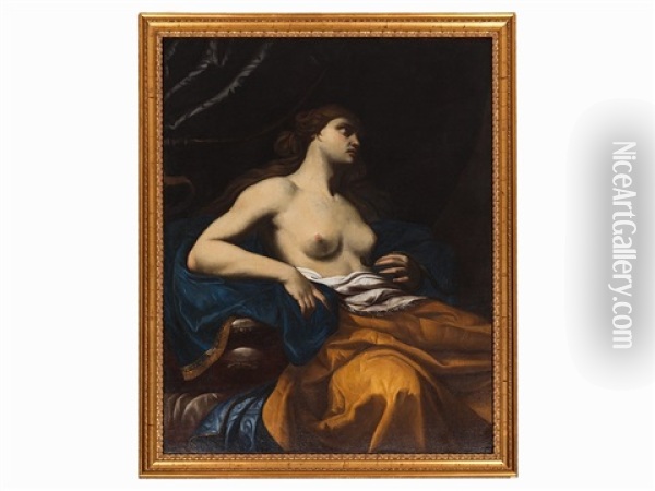 The Death Of Cleopatra Oil Painting - Benedetto Gennari the Younger