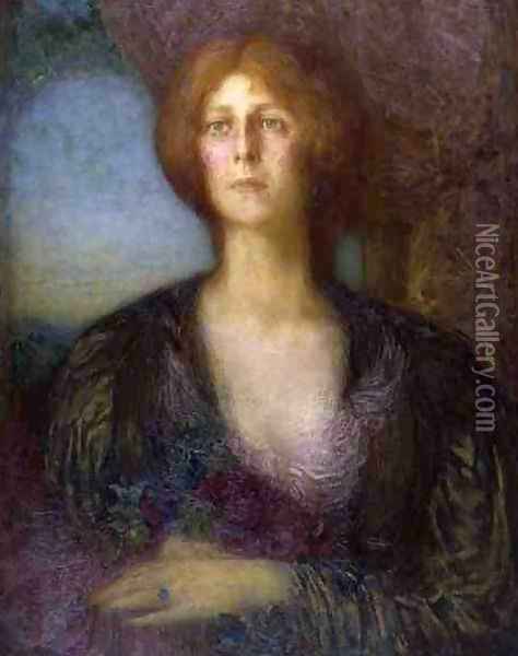 Portrait of a Lady Oil Painting - William Shackleton