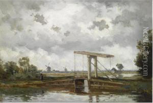 Oude Ophaalbrug Oil Painting - Willem Cornelis Rip