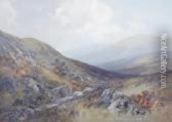 'the Valley Of The Taw Oil Painting - Frederick John Widgery