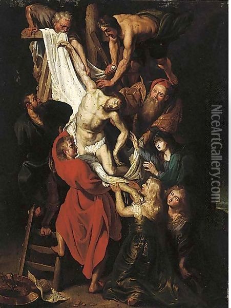 Descent from the Cross (centre panel) Oil Painting - Peter Paul Rubens