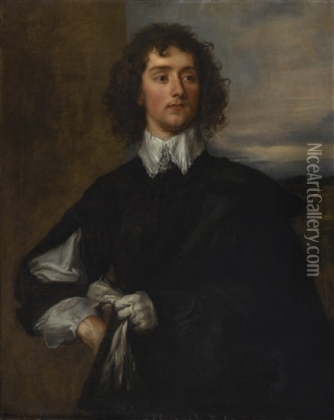 Portrait Of Thomas Hanmer, After Anthony Van Dyck Oil Painting - Thomas Gainsborough