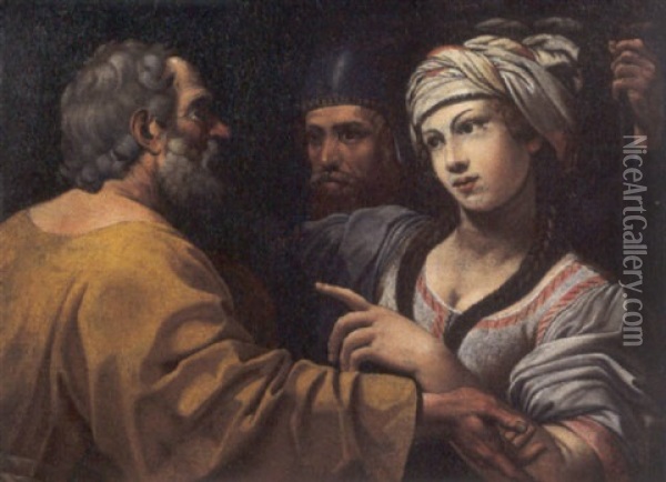 Negazione Di Pietro Oil Painting - Emilio Savonanzi