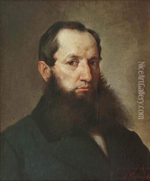 Portret Mezczyzny Oil Painting - Andrzej Grabowski