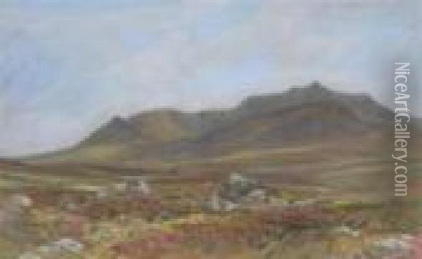 A Highland Glen Oil Painting - John Smart