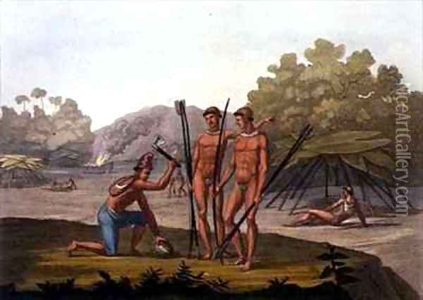 Patacho Tribesmen Oil Painting - Bramati