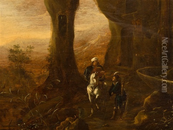 Grotto Oil Painting - Abraham van Cuylenborch