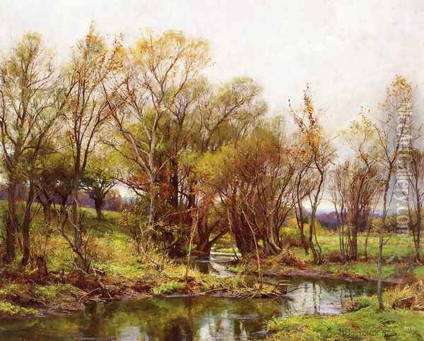 The Brook - Morning Oil Painting - Hugh Bolton Jones