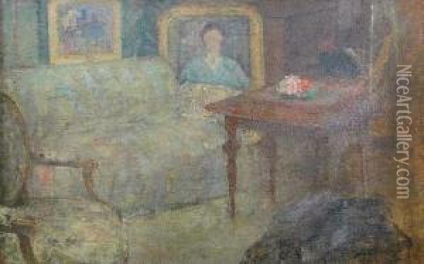W Pracowni Oil Painting - Olga Boznanska