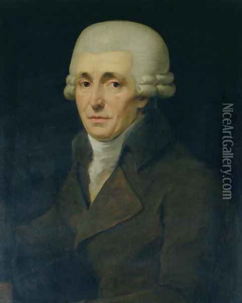 Joseph Haydn, 1799 Oil Painting - John Carl Rossler