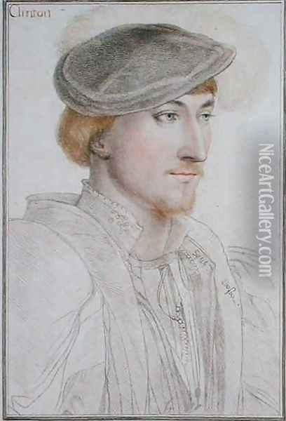 Lord Clinton 1512-85 1st Earl of Llincoln Oil Painting - Hans Holbein the Younger