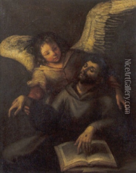 Estasi Di San Francesco Oil Painting - Gioacchino Assereto