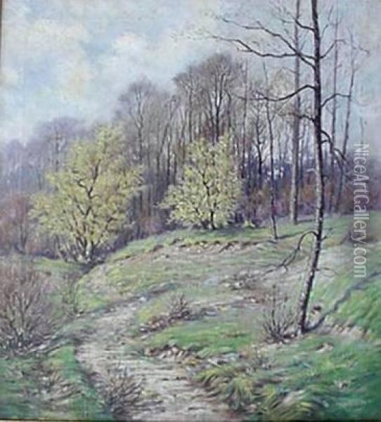 Spring Landscape Oil Painting - Digbee W. Chandler