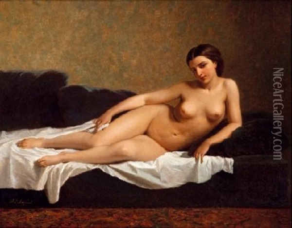 Desnudo Oil Painting - Antonio Maria Esquivel Suarez de Urbina