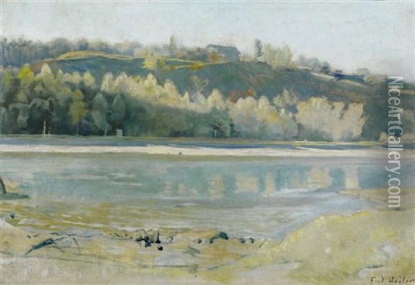 Die Arve Am Bois De La Batie Oil Painting - Ferdinand Hodler