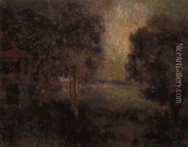 Sous Bois Oil Painting - Ferdinand du Puigaudeau