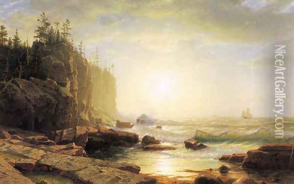 Iron-Bound, Coast of Main Oil Painting - William Stanley Haseltine