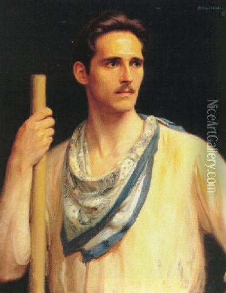 Portrait Of A Gentleman Oil Painting - Albert Herter