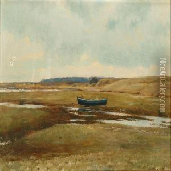 Dagnaes Beach At Horsen'sfiord Oil Painting - Albert Edward Wang