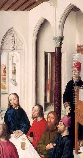 The Last Supper (detail) 2 Oil Painting - Dieric the Elder Bouts