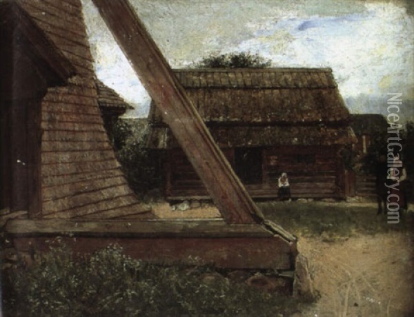Vid Mora Klockstapel Oil Painting - Ernst Josephson