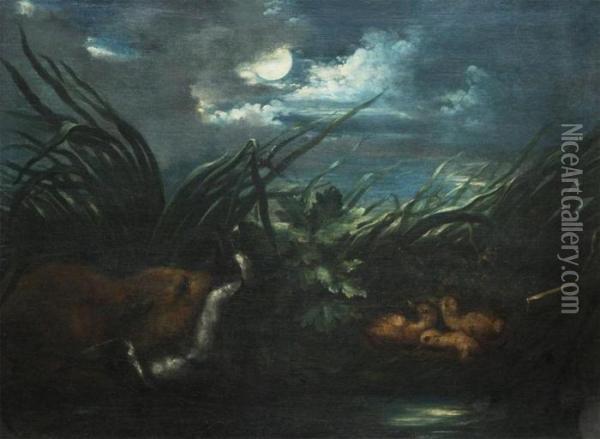 Chasing The Heron Oil Painting - Jan Fyt
