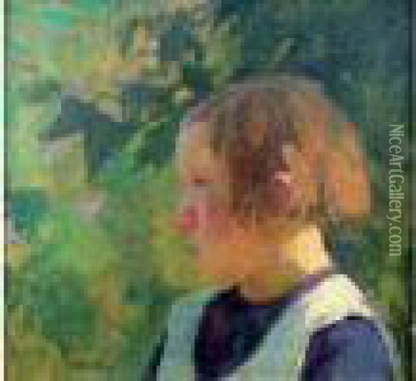 Jeune Fille Oil Painting - Marcel Couchaux