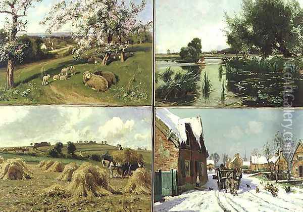 The Four Seasons Oil Painting - Arthur Walker Redgate