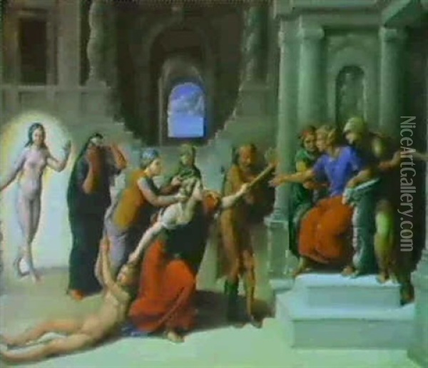 The Calumny Of Apelles Oil Painting - Benvenuto Tisi da Garofalo
