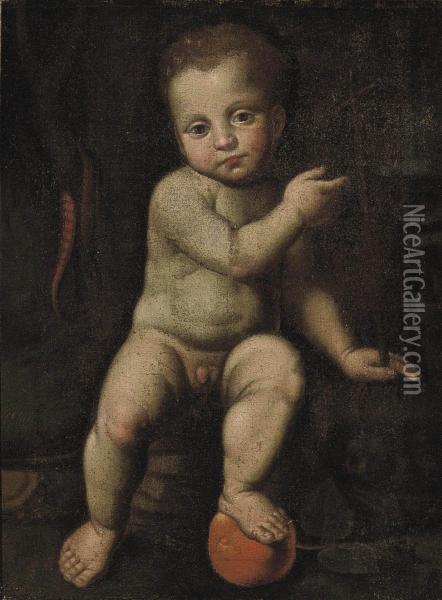 The Infant Saint John The Baptist Oil Painting - Marco d' Oggiono