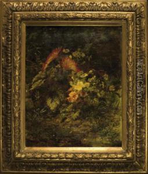 Kwiaty Nad Strumieniem Oil Painting - Marie Oesterley