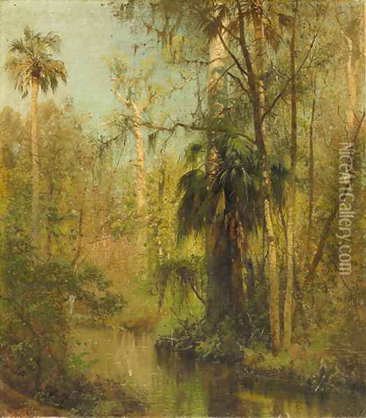 Edge of the Everglades Oil Painting - Herman Herzog