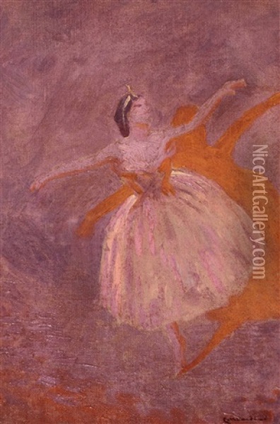 Bailarina Oil Painting - Pio Collivadino