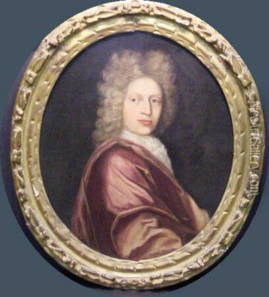 Portrait Of A Man Oil Painting - Sir Godfrey Kneller