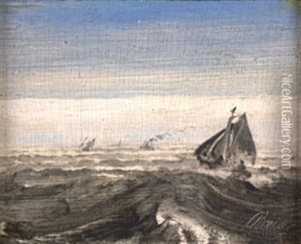 Marine Oil Painting - Peder Balke