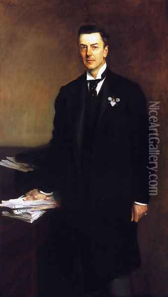 The Right Honourable Joseph Chamberlain Oil Painting - John Singer Sargent