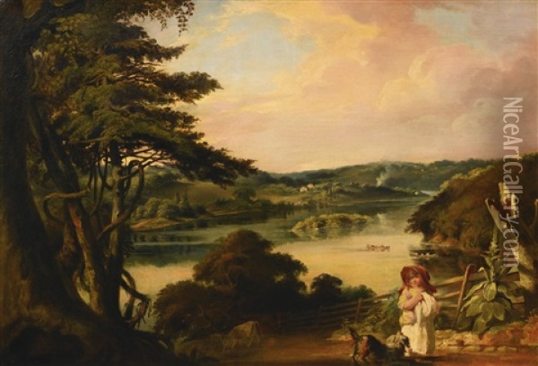 View On The Schuylkill Oil Painting - John Neagle