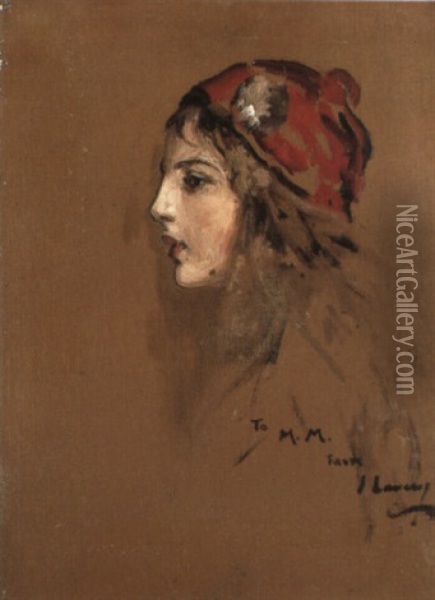 Portrait Of Mary Mond Oil Painting - John Lavery