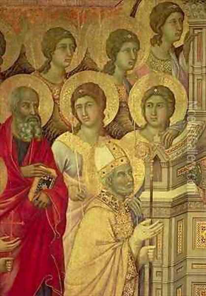 Maesta Saints Oil Painting - Buoninsegna Duccio di