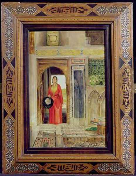 Entrance to the Harem Oil Painting - John Frederick Lewis