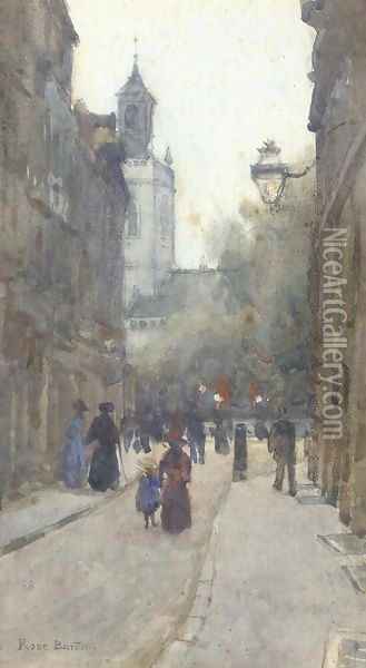 St Mary's, Aldermanbury, London Oil Painting - Rose Barton