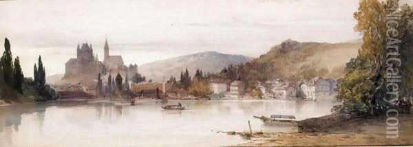 Thun, Early Morning Oil Painting - William Callow