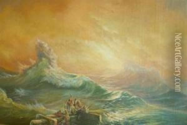 Lost At Sea Oil Painting - Ivan Konstantinovich Aivazovsky